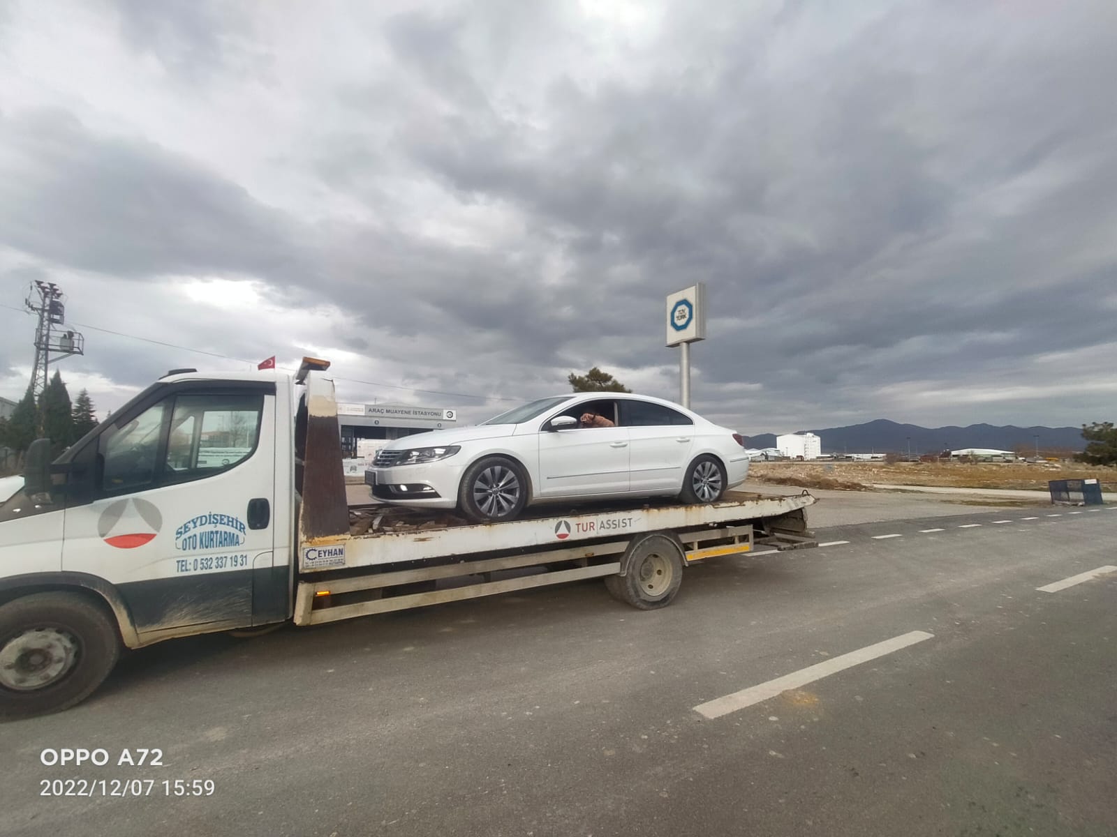 Araç muayene istasyonuna transfer
